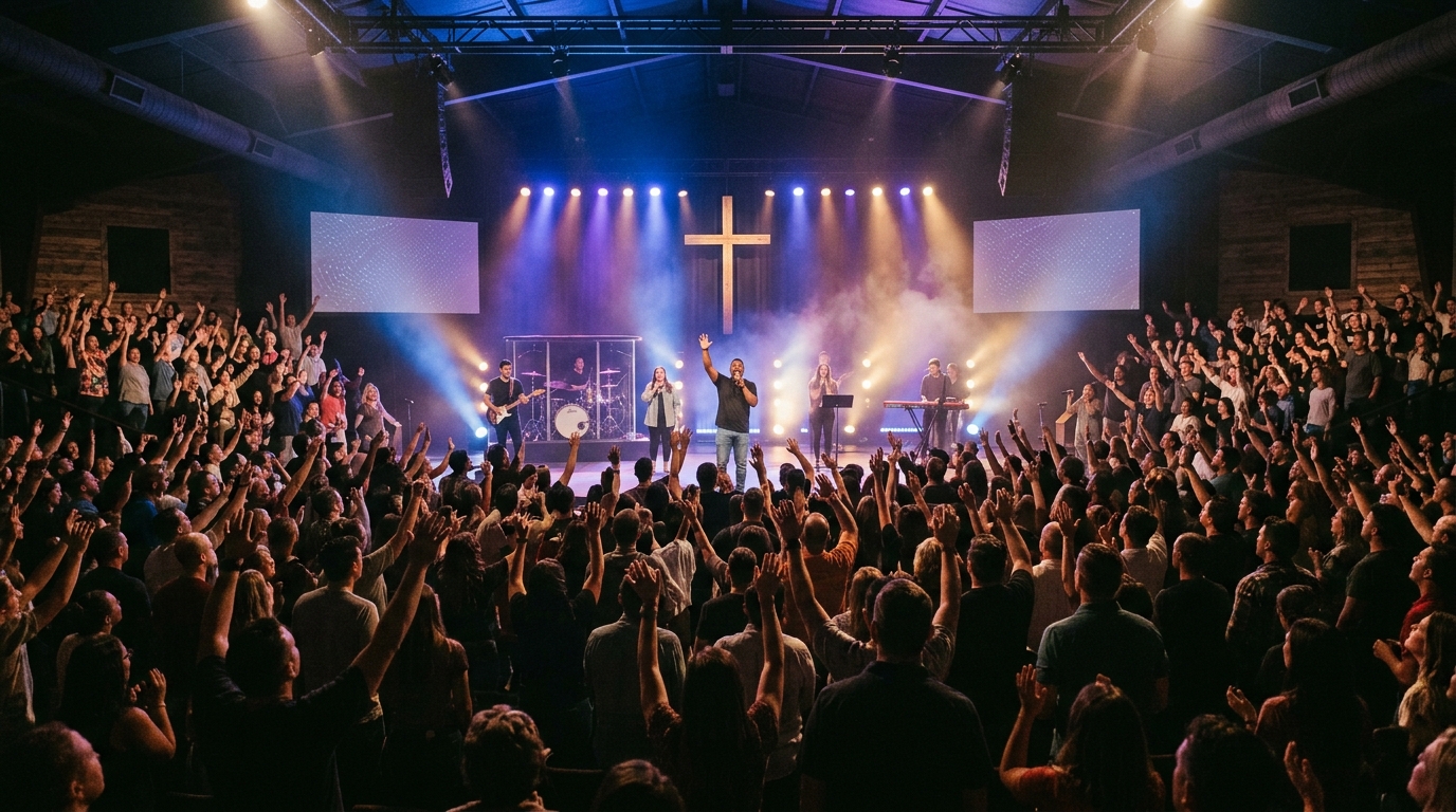 Church worship service